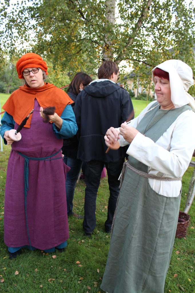 There was spindle spinning...